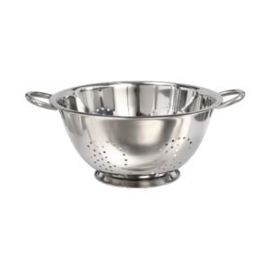 Premium Stainless Steel Colander Strainer for Rice Pasta Spaghetti Noodles Vegetables Cooking 29 cm